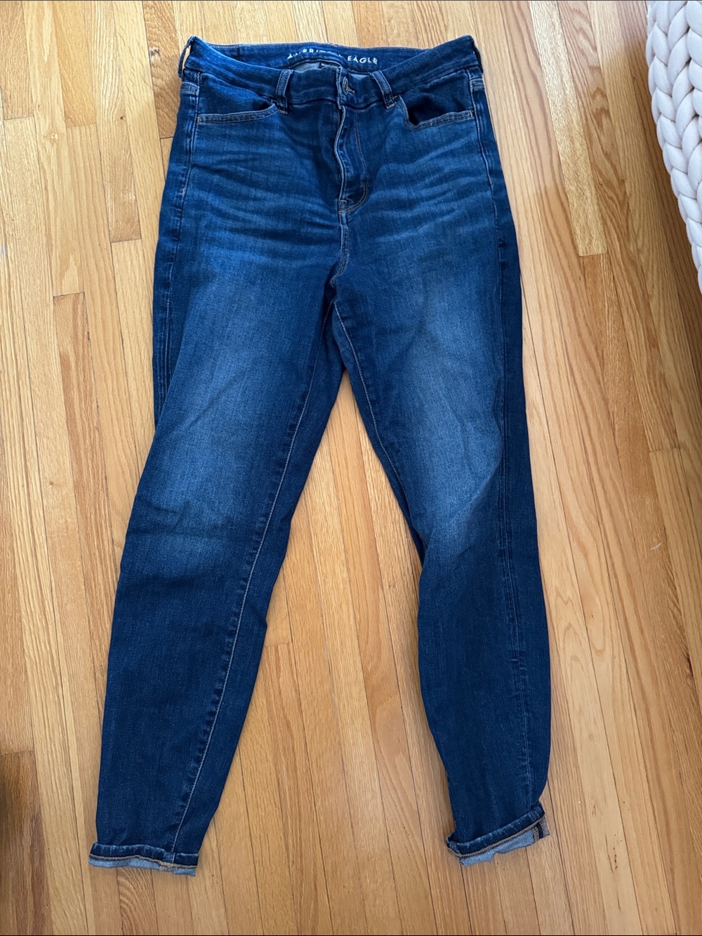 American Eagle Outfitters Dark Blue Boyfriend Jeans